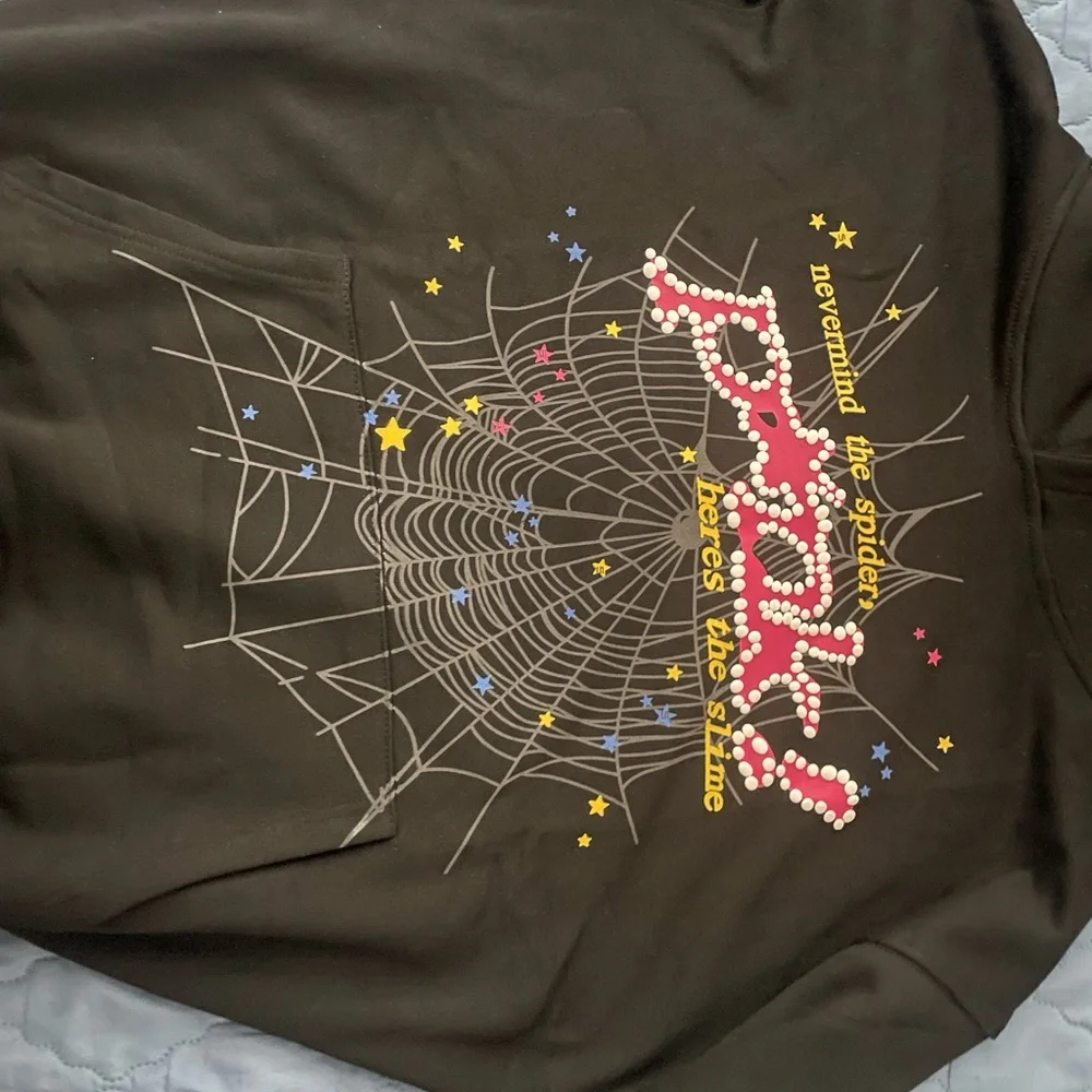 Sp5der Hoodie “P*NK! Here’s the slime” 100% Authentic and certified. - Picture 4 of 9